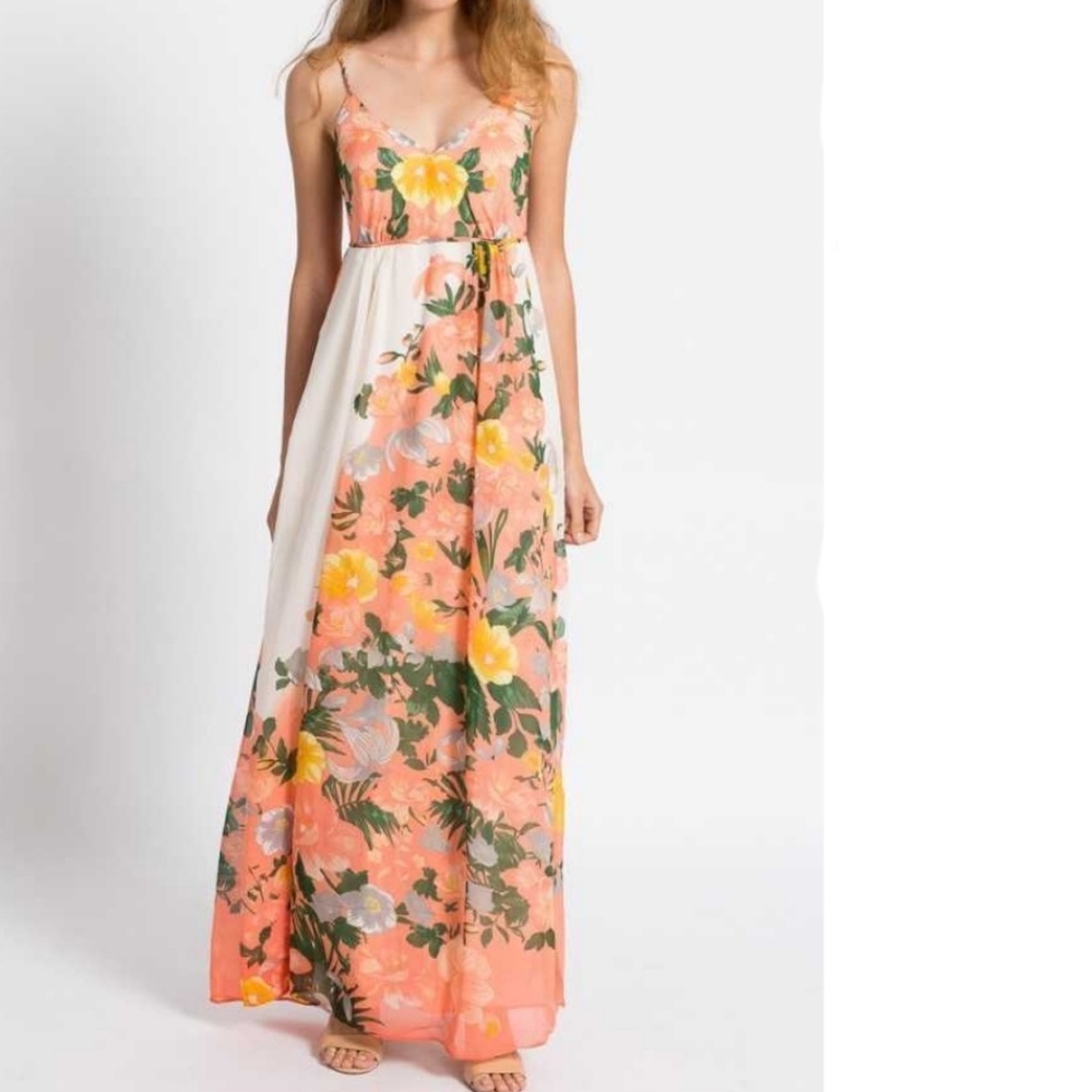ASOS Vila botanical print maxi dress